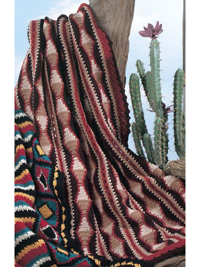 free printable crochet navajo afghan pattern