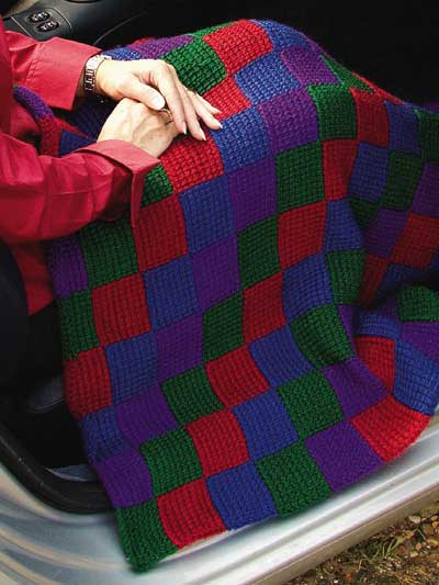 Checkerboard Lapghan Crochet Pattern
