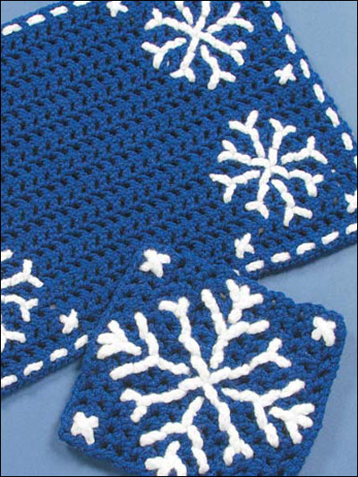 Winter Snowflakes Place Mat