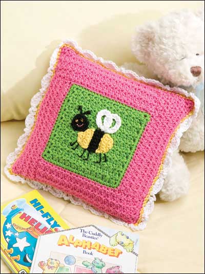 Bee Pillow Easy Crochet Pattern