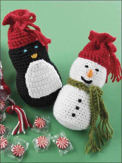 Craft Passions: Cheery Christmas Gift Bags# Free # crochet pattern link