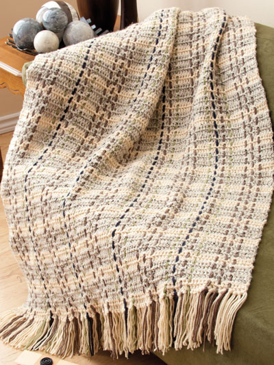 Heritage Plaid Blanket Crochet Pattern - Originally Lovely