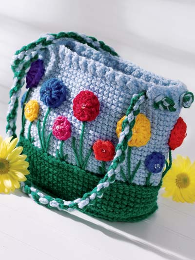Beautiful Flower Crochet Bag Pattern - Nicki's Homemade Crafts