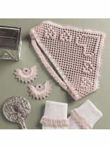 Hearts Sock Trim, Scarf and Shoe Buttons