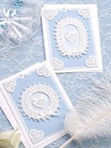 Pearls & Lace Wedding Card Crochet Pattern