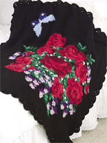 Charleston Rose Crochet Afghan Pattern
