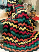 Bright Waves Crochet Afghan Pattern