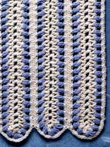 Blue Mile Crochet Afghan Pattern