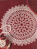 Ivory Lace Tatted Doily